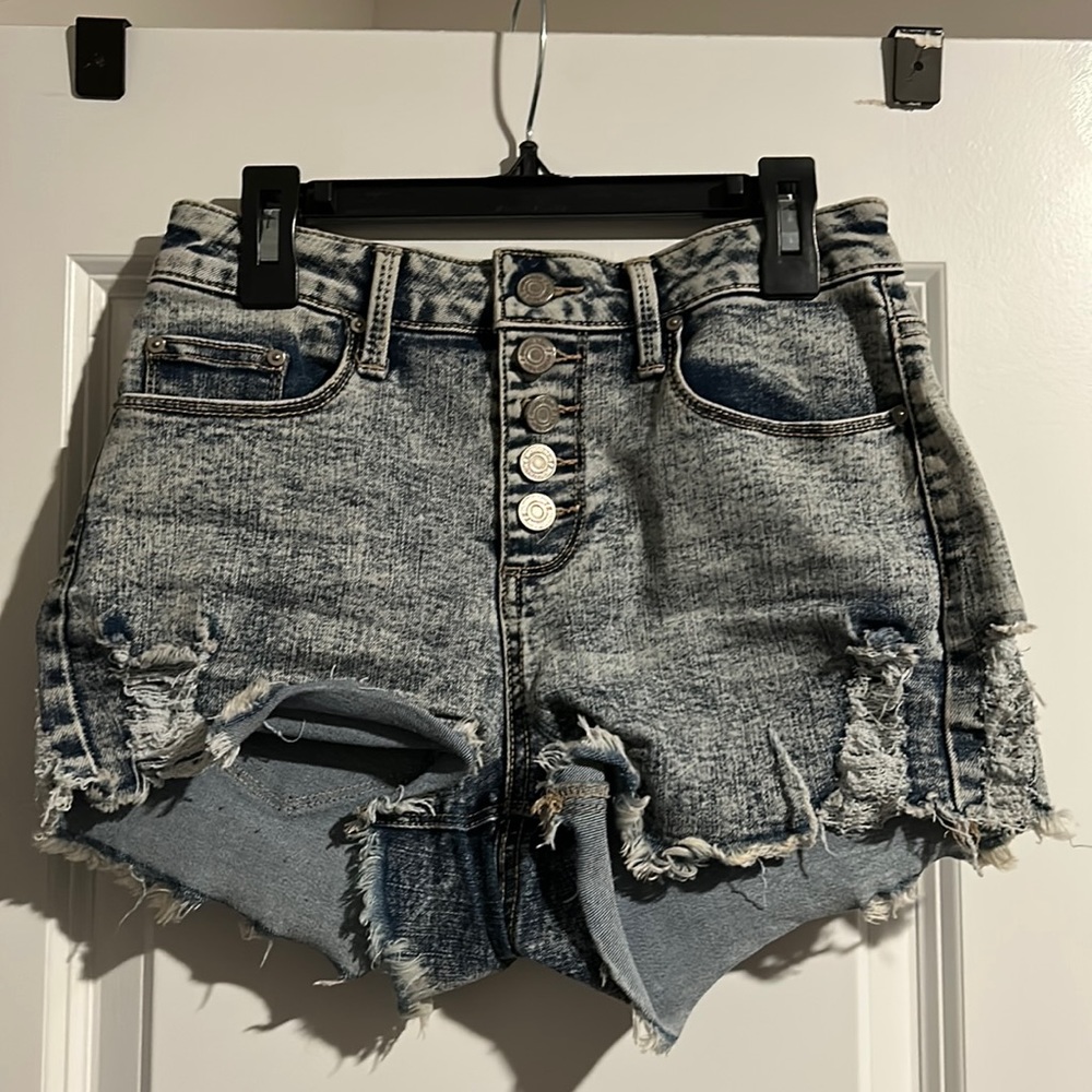 Jean Distressed Shorts